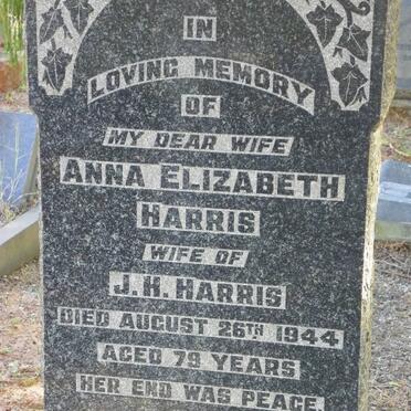 HARRIS Anna Elizabeth -1944