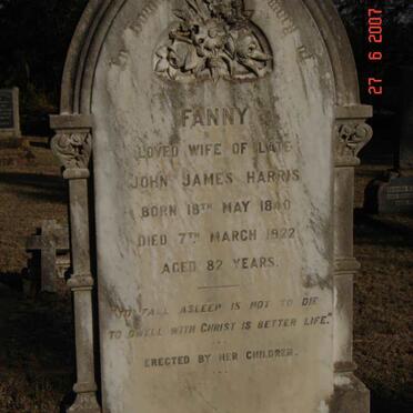 HARRIS Fanny 1840-1922