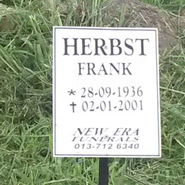 HERBST Frank 1936-2001