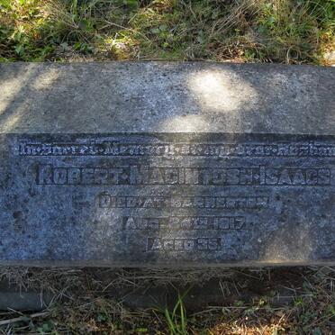 ISAACS Robert MacIntosh -1917 &amp; TENNENT Jessie Alice formerly ISAACS nee BROWN -1963 