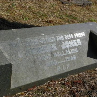 JONES Phoebe nee MALLALIEU 1888-1949