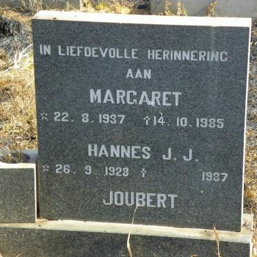 JOUBERT Hannes J.J. 1928-1987 &amp; Margaret 1937-1985