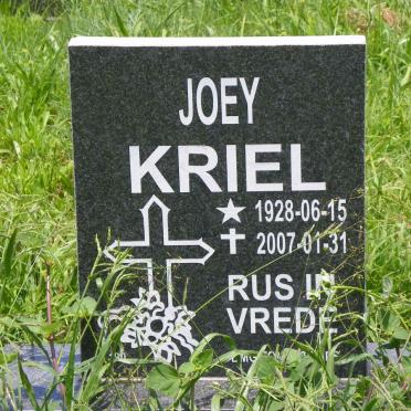 KRIEL Joey 1928-2007