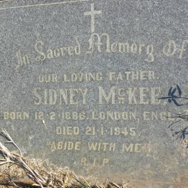 McKEE Sidney 1886-1945