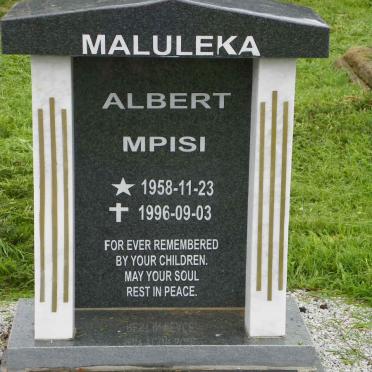 MALULEKA Albert Mpisi 1958-1996