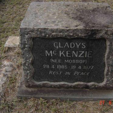 McKENZIE Gladys nee MOSSOP 1905-1977