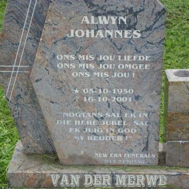 MERWE Alwyn Johannes, van der 1950-2001