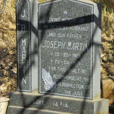 MARTIN Joseph R. 1926-1971