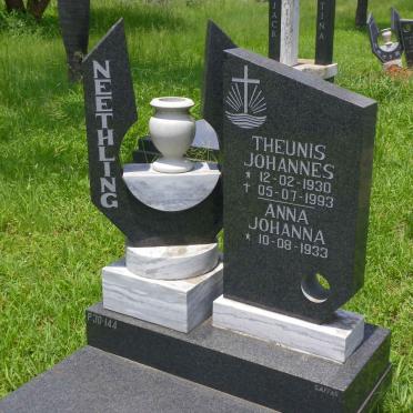 NEETHLING Theunis Johannes 1930-1993 &amp; Anna Johanna 1933-