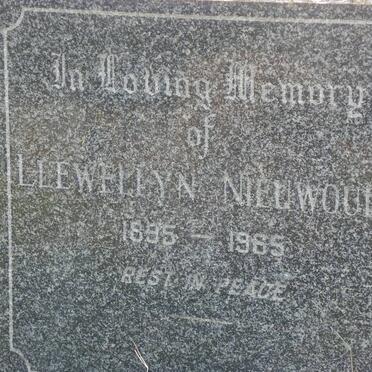 NIEUWOUDT Llewellyn 1895-1965