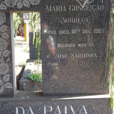 PAIVA Maria Conceiҫao, de nee NOBREGA -1965