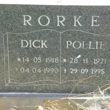 RORKE Dick 1918-1990 &amp; Pollie 1921-1995