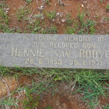 ROOYEN Hennie, van 1953-1971