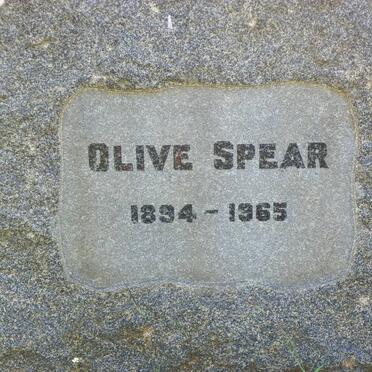 SPEAR Olive 1894-1965