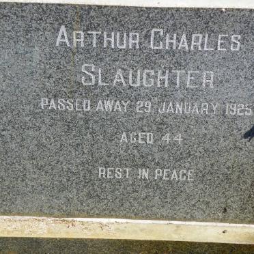 SLAUGHTER Arthur Charles -1925