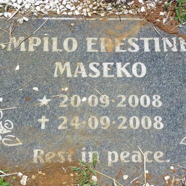 SCHUTTE Ernst 1953-1994 &amp; Annet 1958- :: MASEKO Mpilo Erestine 2008-2008