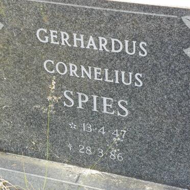 SPIES Gerhardus Cornelius 1947-1986
