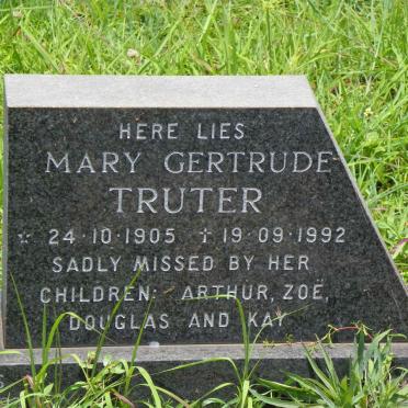 TRUTER Mary Gertrude 1905-1992
