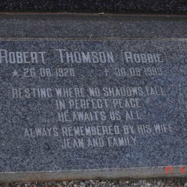 THOMSON Robert 1920-1993
