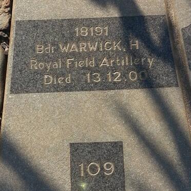WARWICK H. -1900
