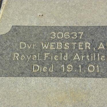 WEBSTER A.E. -1901