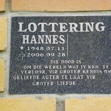 LOTTERING Hannes 1948-2006