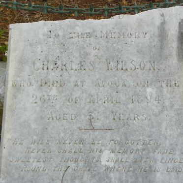 WILSON Charles -1894