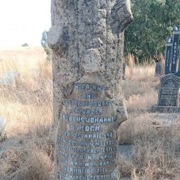 KOCK Jacobus Johannes, de 1901-1932