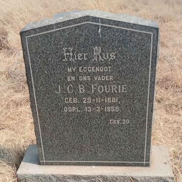 FOURIE J.C.B. 1881-1958