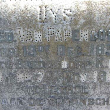 UYS Catharina Johanna Helena nee VAN PAPENDORP 1850-1918