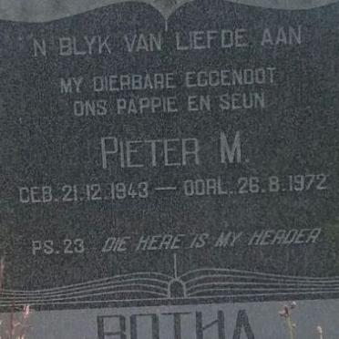 BOTHA Pieter M. 1943-1972