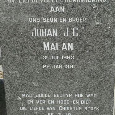 MALAN J.C. 1963-1991