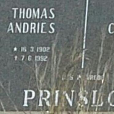 PRINSLOO Thomas Andries 1902-1992 &amp; Gezina Catharina 1911-2000