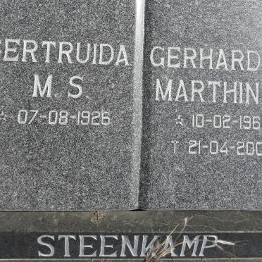 STEENKAMP Gertruida M.S. 1926- :: STEENKAMP Gerhardus Marthinus 1964-2000