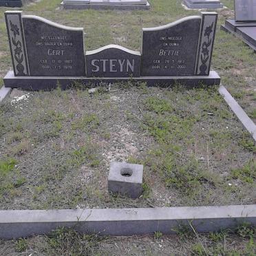 STEYN Gert 1907-1978 &amp; Bettie 1913-2000