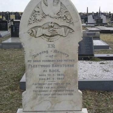 KOCK Fleetwood Rawstorne, de 1850-1925