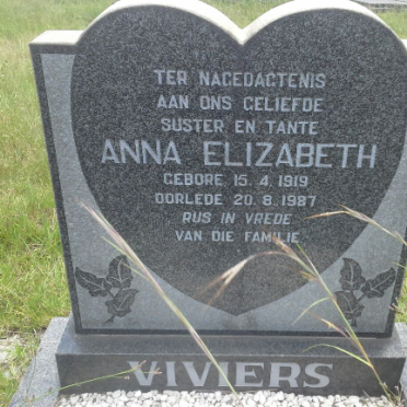 VIVIERS Anna Elizabeth 1919-1987