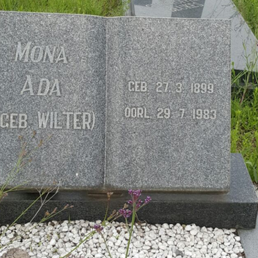 ? Mona Ada nee WILTER 1899-1983