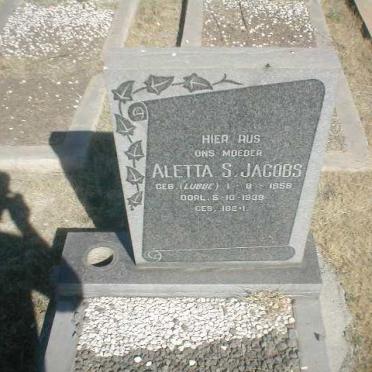 JACOBS Aletta S. 1858-1939 nee LUBBE
