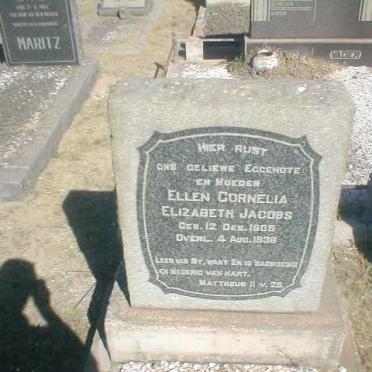 JACOBS Ellen Cornelia Elizabeth 1905-1938