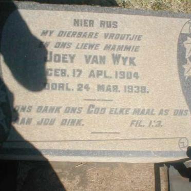 WYK Joey, van 1904-1938