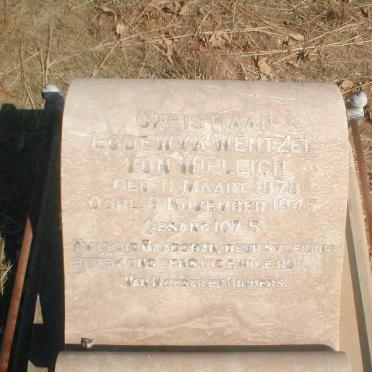 WIELLEIGH Christiaan Lodewyk Wentzel, von 1878-1945