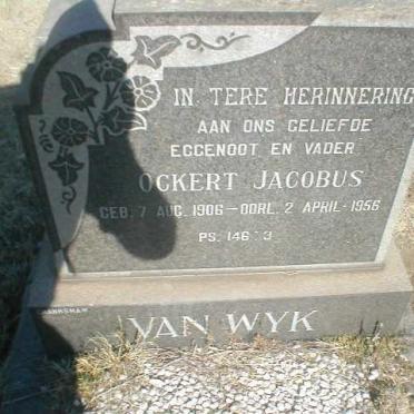 WYK Ockert Jacobus, van 1906-1956
