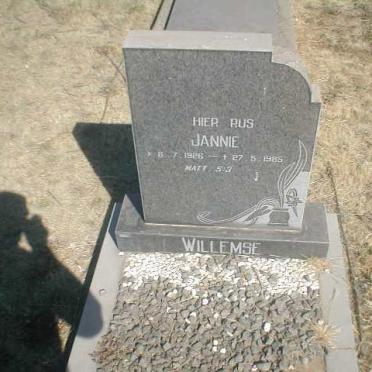 WILLEMSE Jannie 1926-1985
