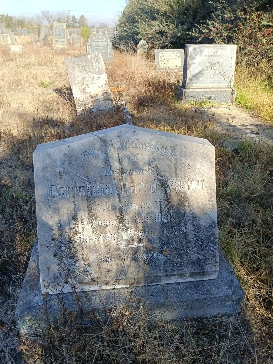 WELDON Christina Maria nee JOUBERT -1924