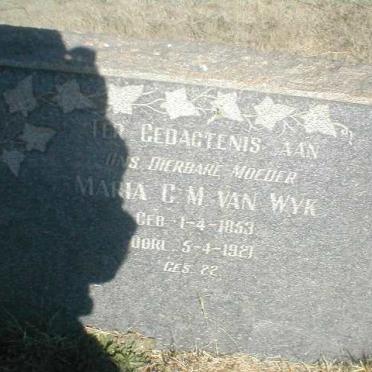 WYK Maria C.M., van 1853-1921