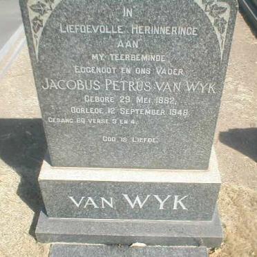 WYK Jacobus Petrus, van 1882-1948