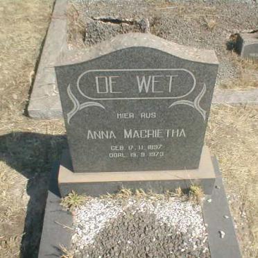 WET Anna Magrietha, de 1897-1973