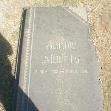 ALBERTS Jannie 1903-1970