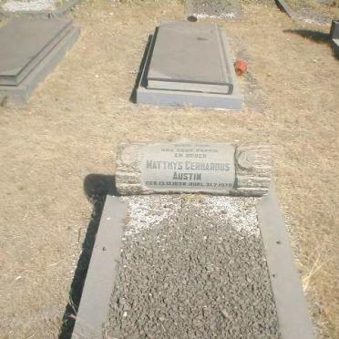 AUSTIN Matthys Gerhardus 1938-1970